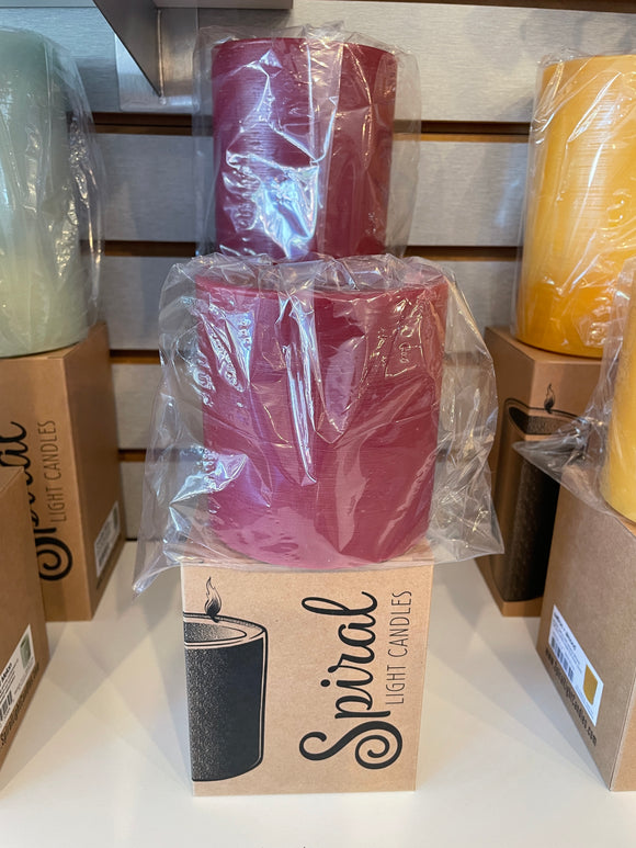 Spiral Candles-Cranberry Mango