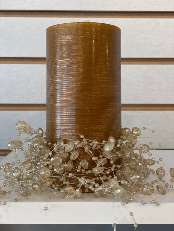 Beaded Candle Wraps/Decor
