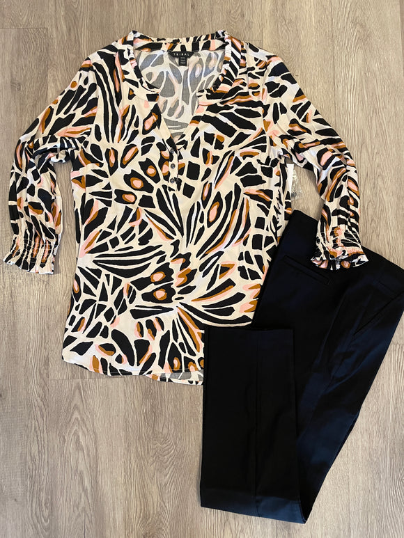 FLORAL PRINT BLOUSE-TANGO