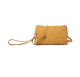 Monogrammable 3 Compartment Crossbody/Wristlet