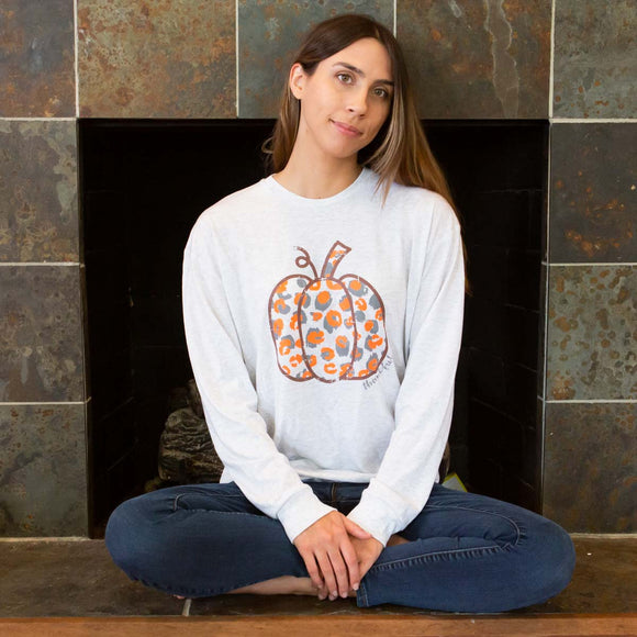 Leopard Pumpkin Long Sleeve T-Shirt