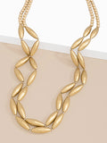 Spindle and Beads Long Necklace