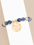 Iridescent Bead Charm Bracelet