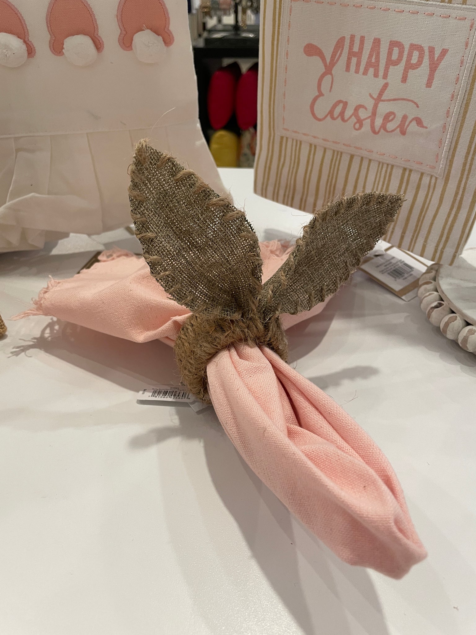 Burlap Bunny Ears Napkin Rings – Simply Chic Monogram Boutique Rockingham