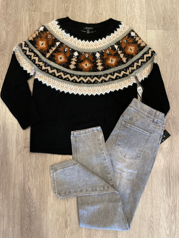 Grey Audrey Mid-Rise Pull-On
