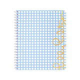 Large Notebook, Frenchie Blue Caning