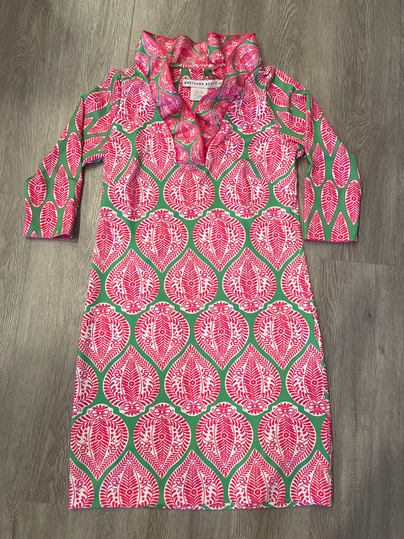 Ruffleneck Dress-Indian Summer