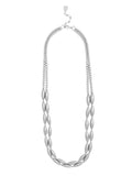 Spindle and Beads Long Necklace