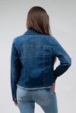 Dark Denim Frayed Jacket