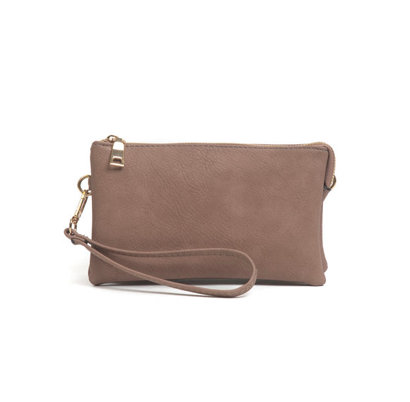 Monogrammable 3 Compartment Crossbody/Wristlet
