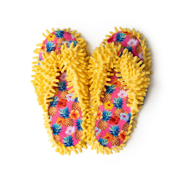 Aunt Deloris House Slippers-Yellow