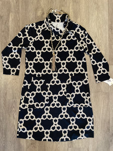 LuLu-B Button Up Neck Dress