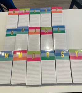 Initial Magnetic Notepads