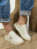 White Leopard Star Corky’s Slid Ons