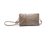 Monogrammable 3 Compartment Crossbody/Wristlet