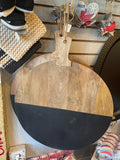 Black Large Round Board