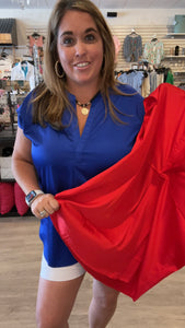 Silk V-Neck Top