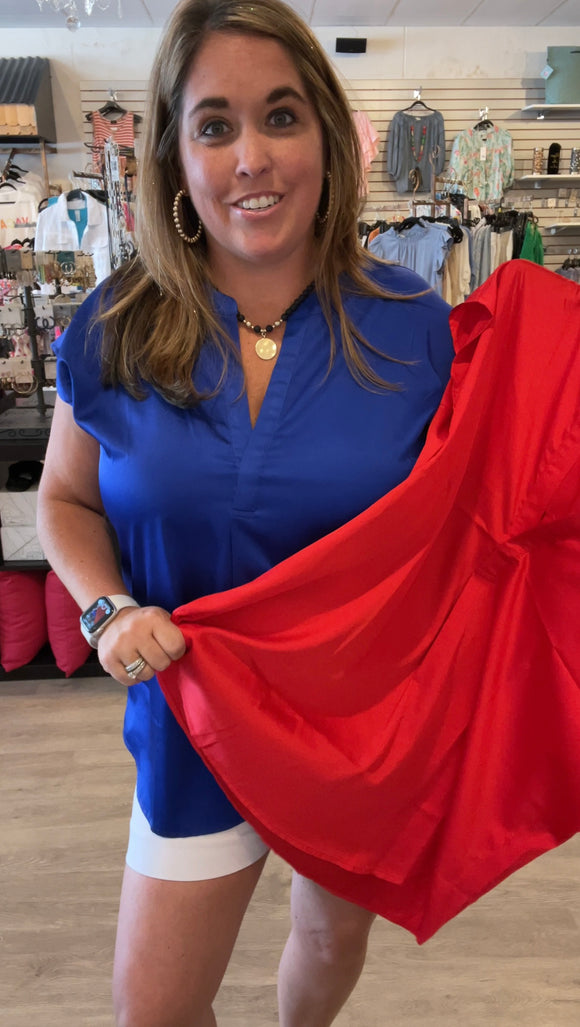 Silk V-Neck Top