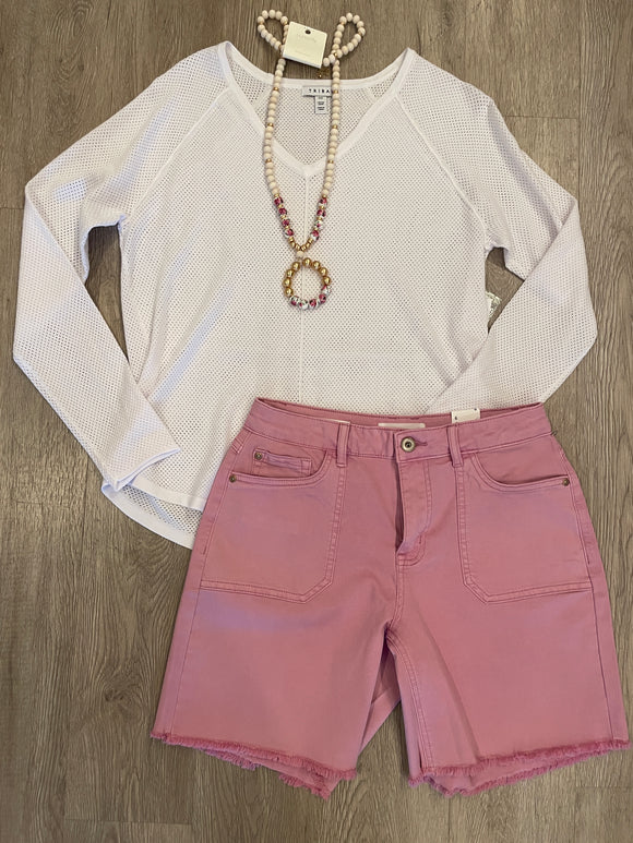 L/S V NECK RAGLAN SWEATER