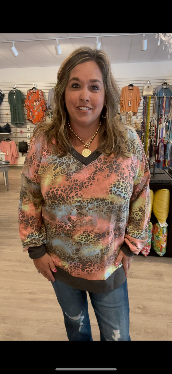 Multi Leopard Sweater