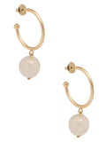 Iridescent Bead Hoop Earring