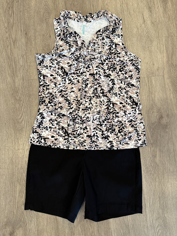 Ruffle V-Neck Tank